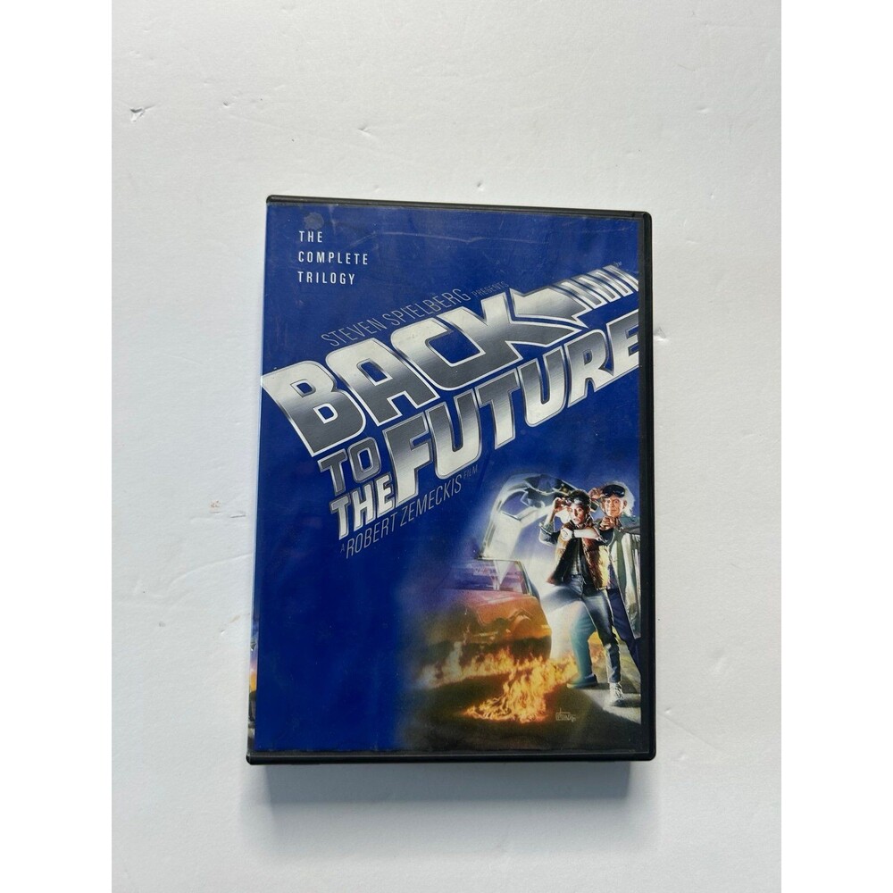 Back to the Future Trilogy" DVD box set, likely the 3-disc release.